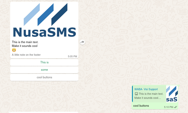 Interactive Button Reply