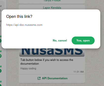 Interactive Button URL Clicked